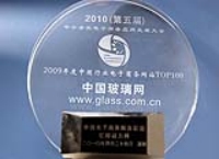 中国玻璃网获09年TOP100